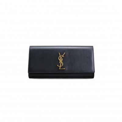 YSL CLASSIC KATE CLUTCH BLACK 306079214450 (27*12*4cm)